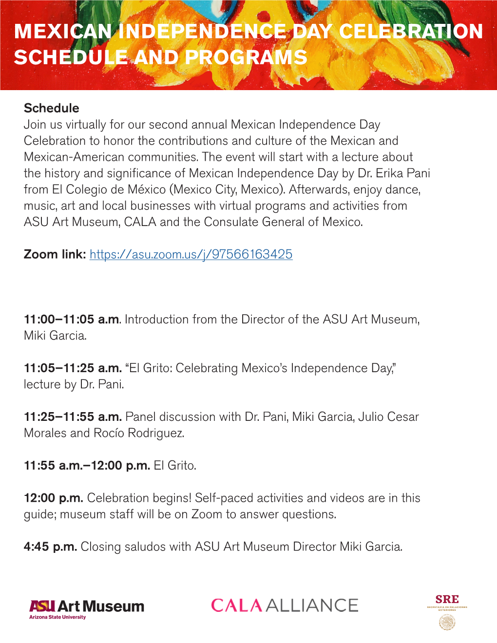 Mexican Independence Day Celebration Schedule and Programs