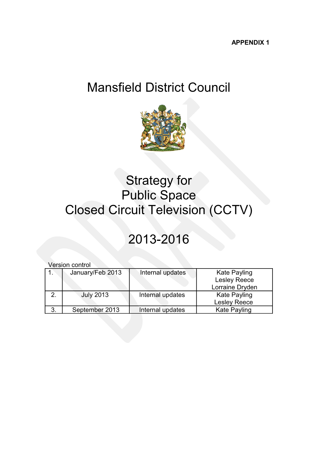 Closed Circuit Television (CCTV)