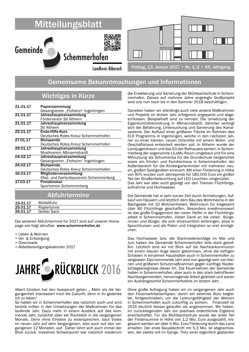 Mitteilungsblatt Nr