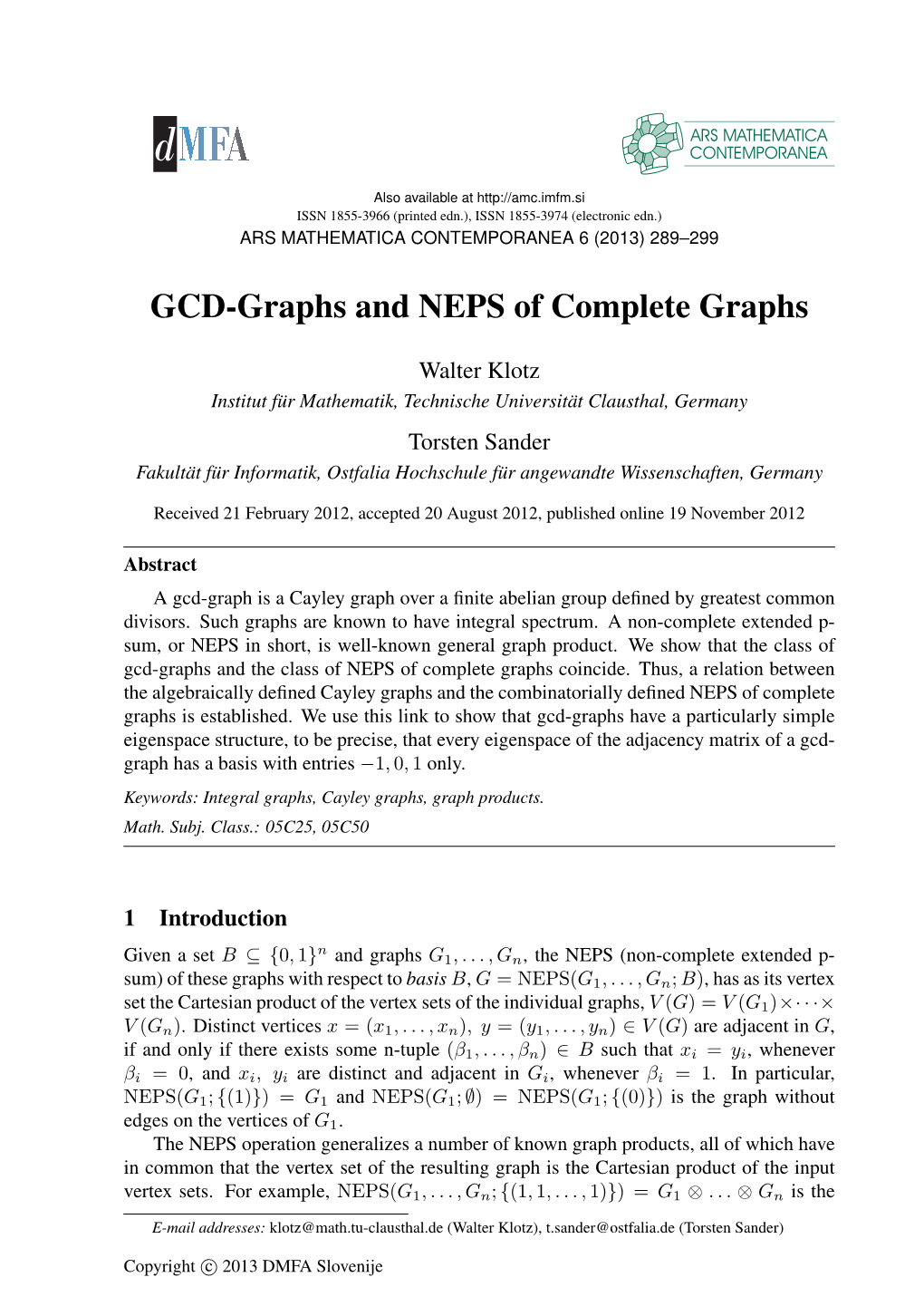 GCD-Graphs and NEPS of Complete Graphs