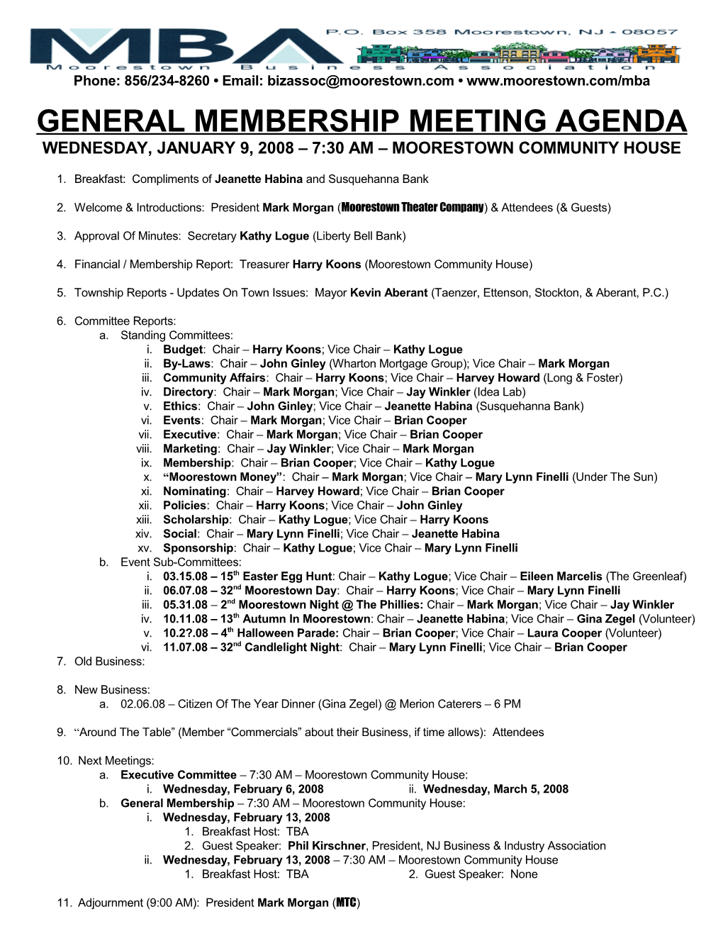 95/04/18 Exec. Comm. Meeting MTG