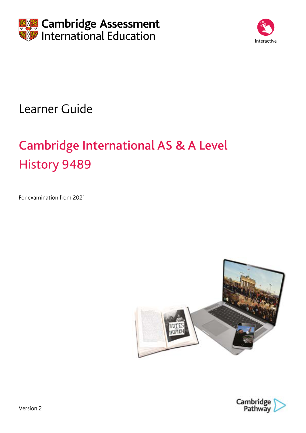 Cambridge International AS & a Level History 9489