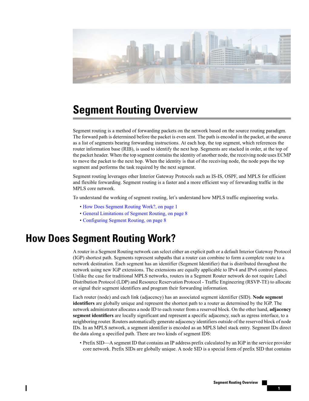 Segment Routing Overview