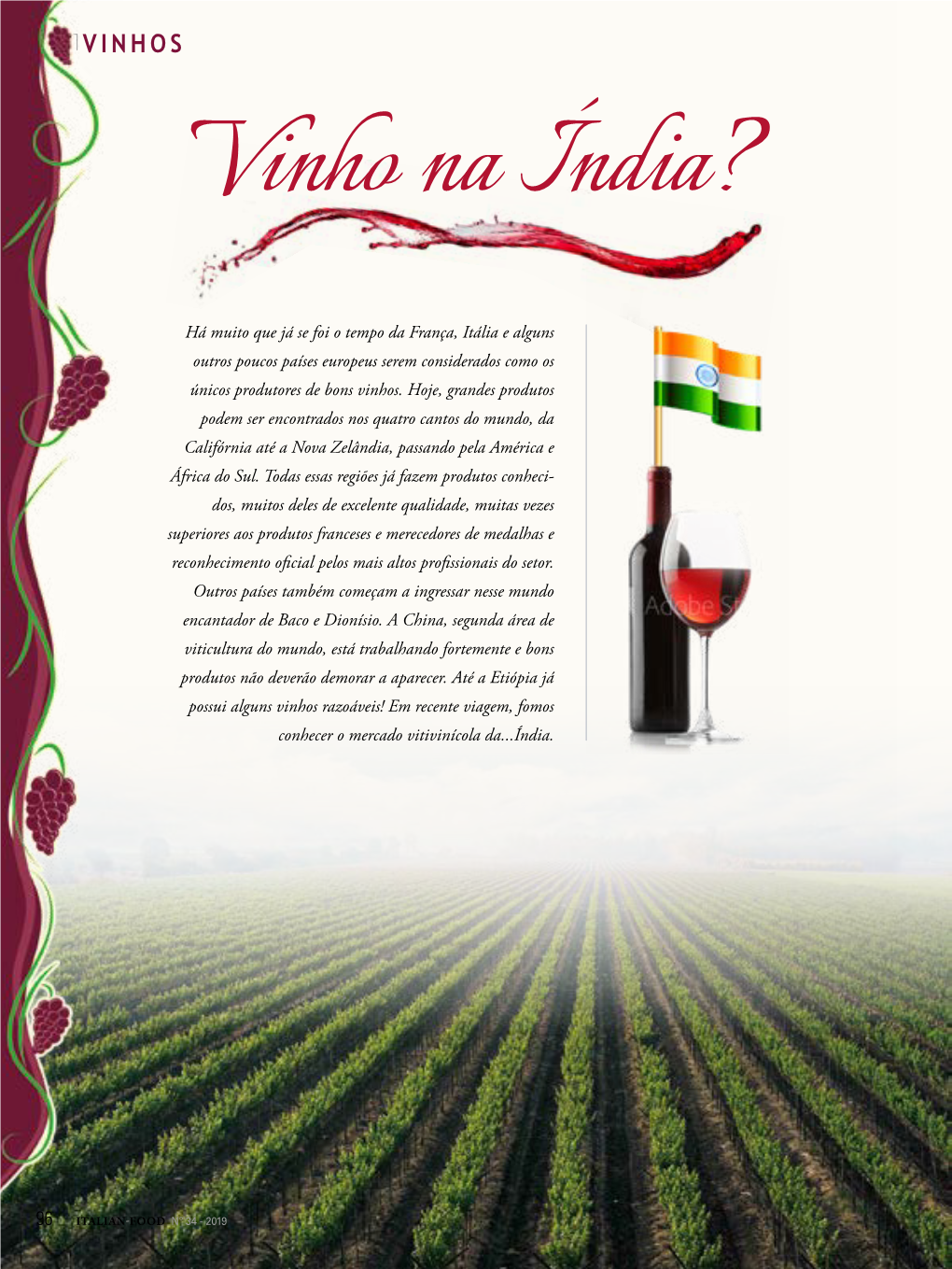 VINHOS Vinho Na Índia?