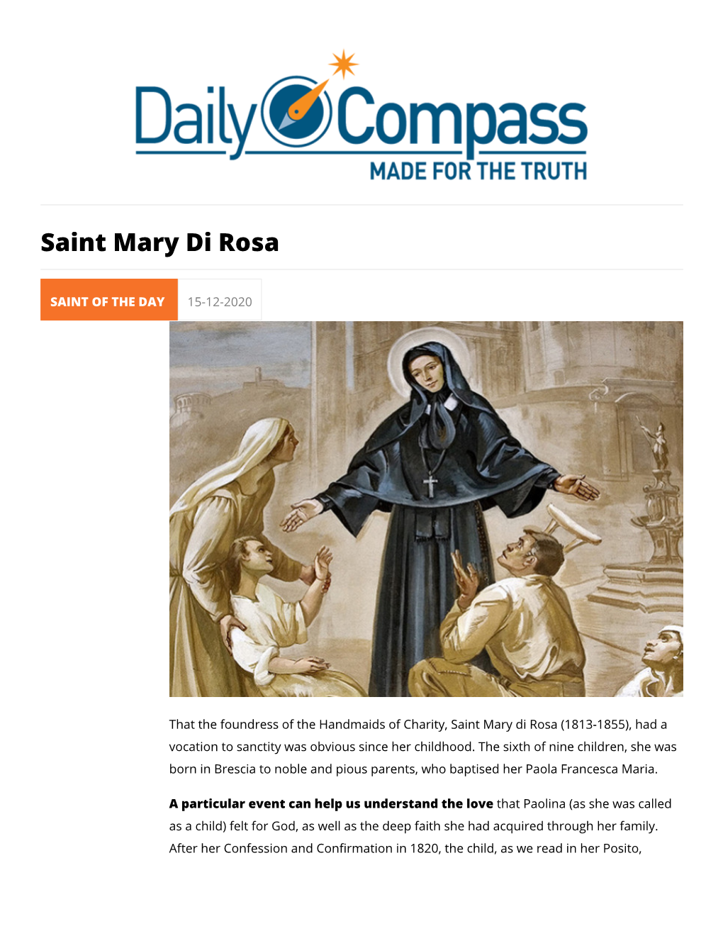 Saint Mary Di Rosa