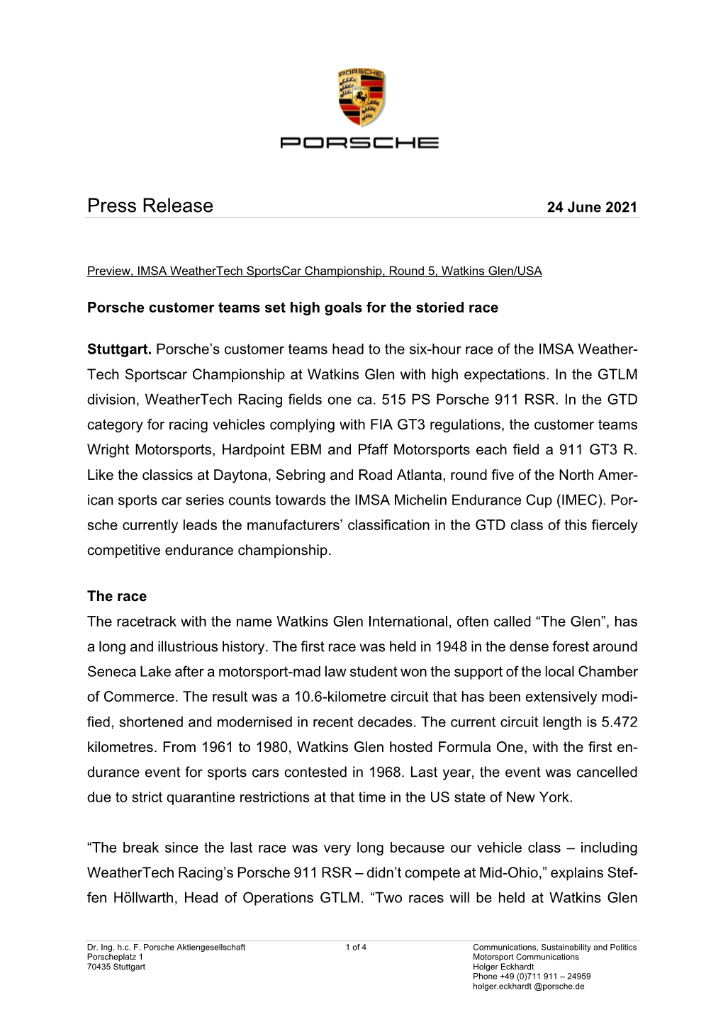 Press Release 24 June 2021