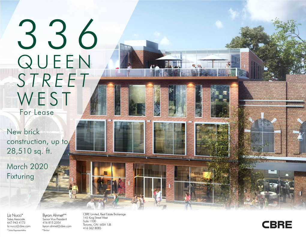 QUEEN STREET WEST for Lease