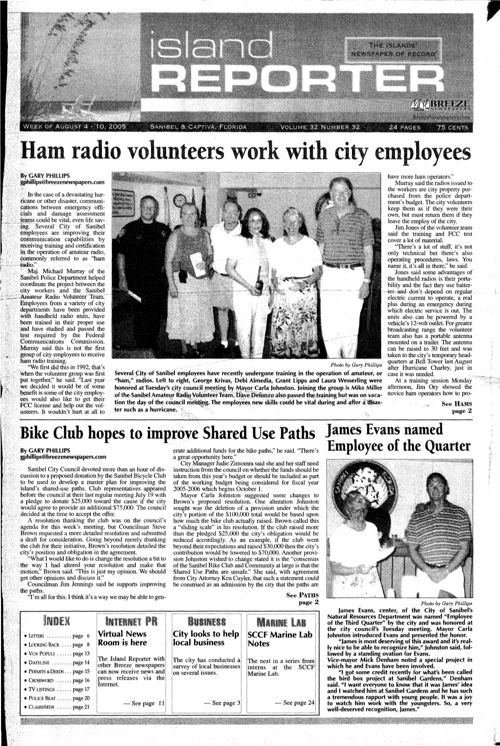 Ham Radio Volunteers Work with City Employees