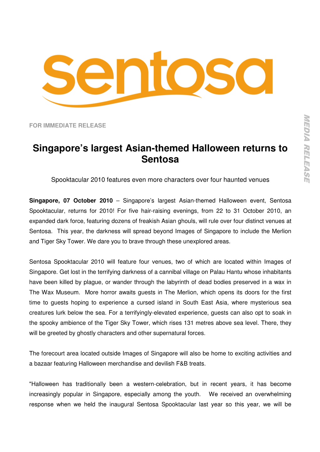 NEWS Singapore's Largest Asian-Themed Halloween Returns To