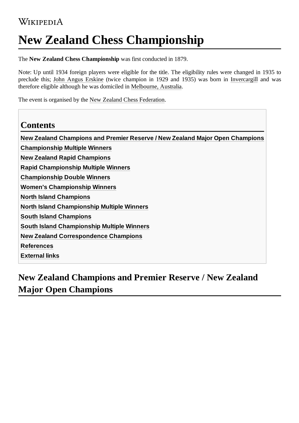 New Zealand Chess Championship