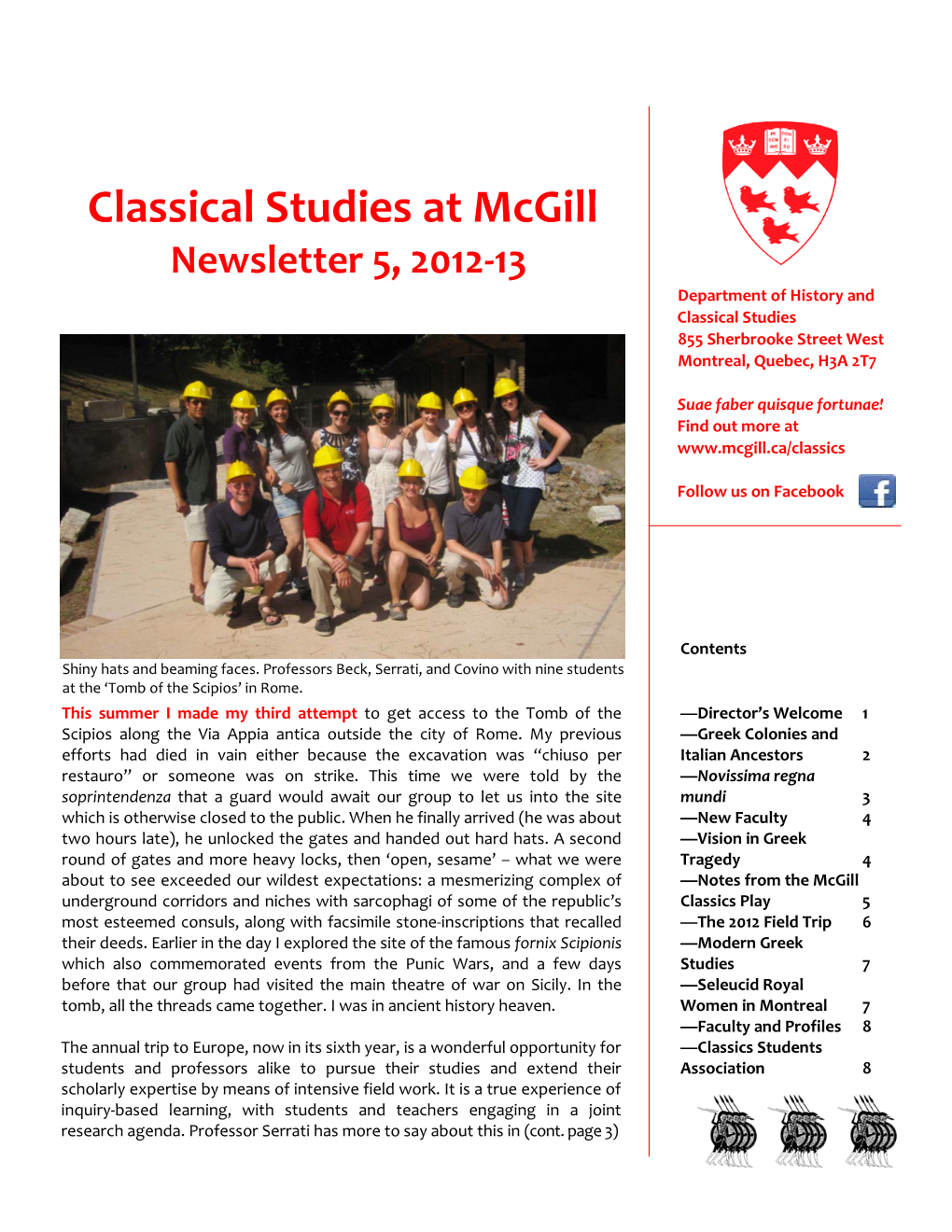 Classical Studies at Mcgill