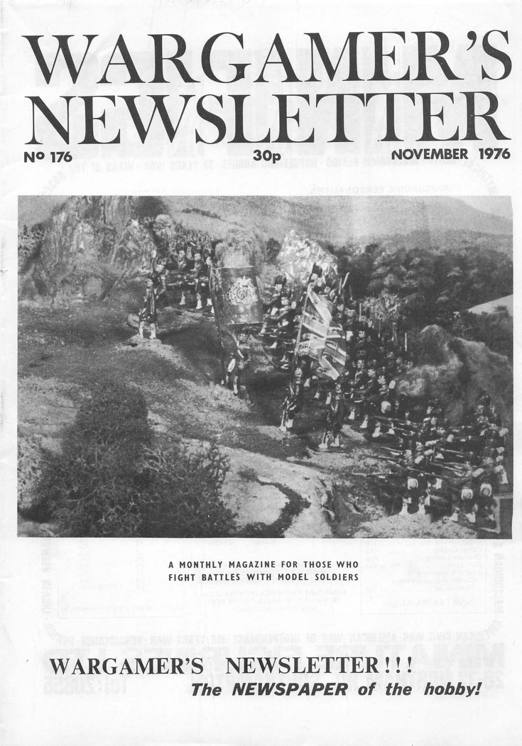 WARGAMER's NEWSLETTER NO 176 30P NOVEMBER 1976