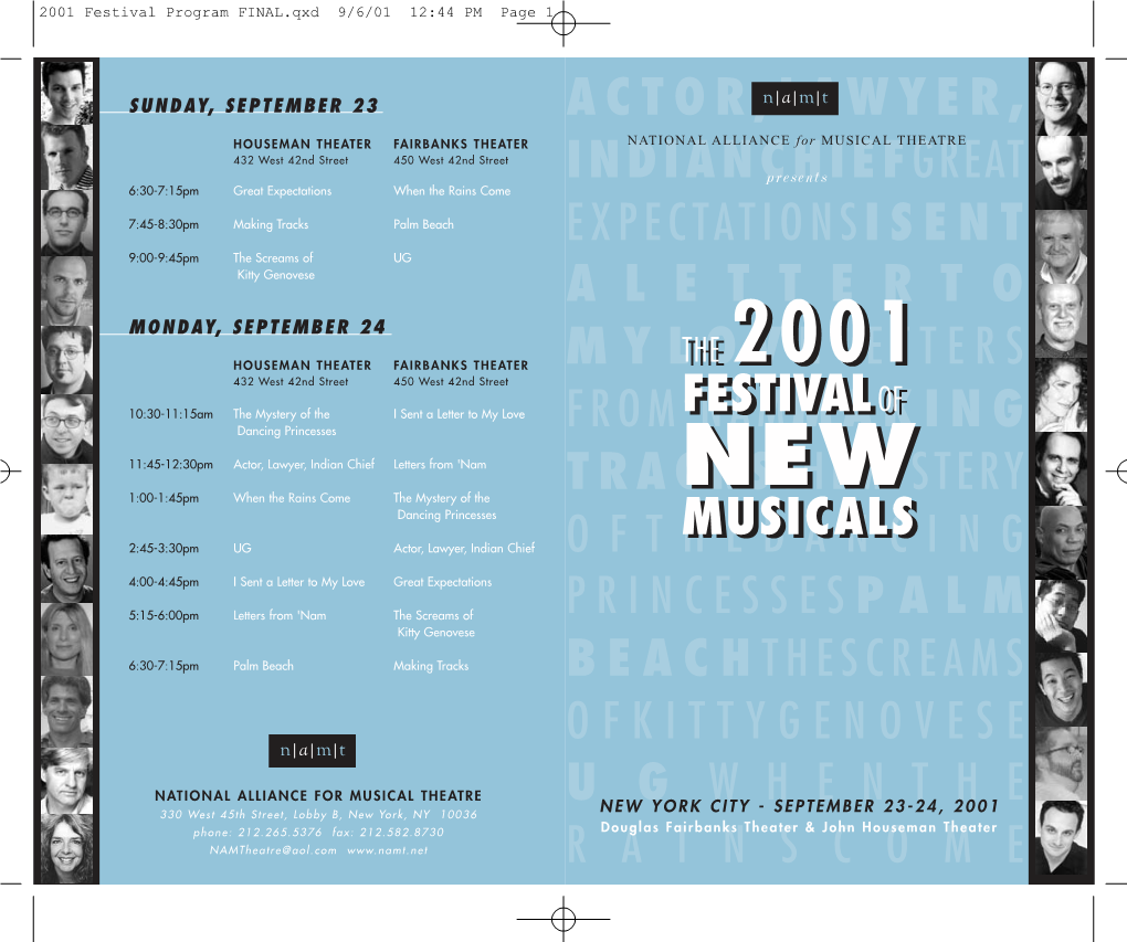 Festival Program FINAL.Qxd 9/6/01 12:44 PM Page 1