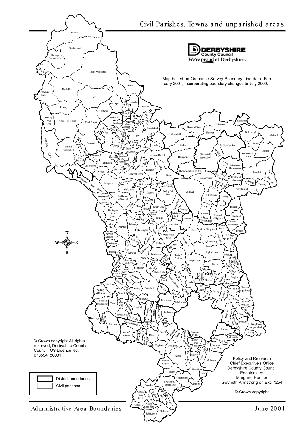 Civil Parishes, Towns and Unparished Areas