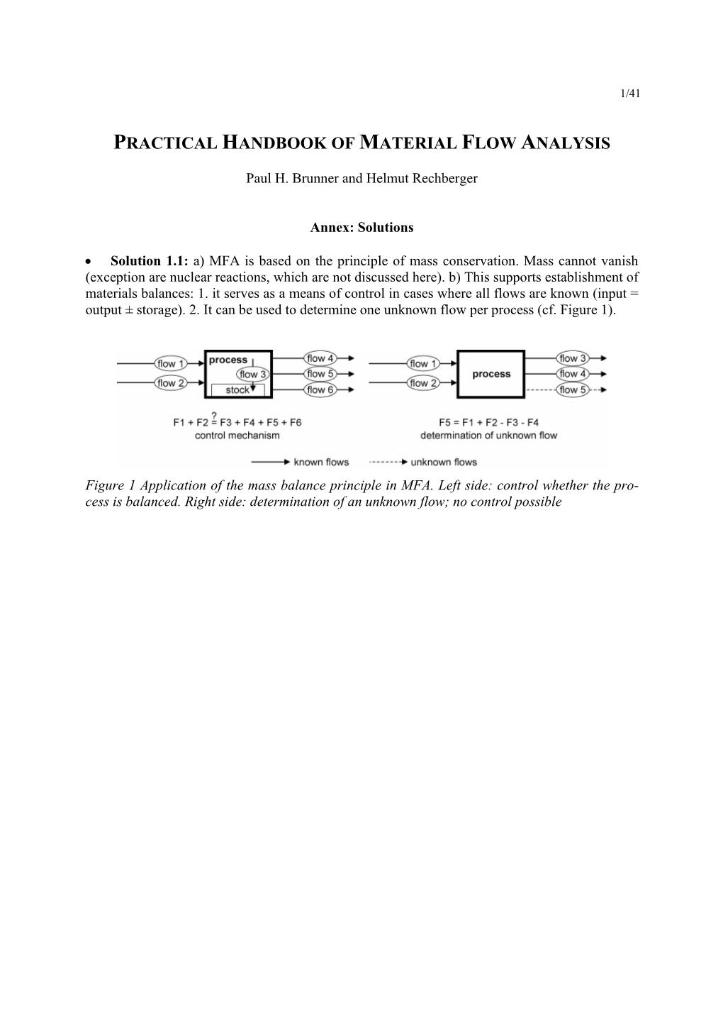 Practical Handbook of Material Flow Analysis