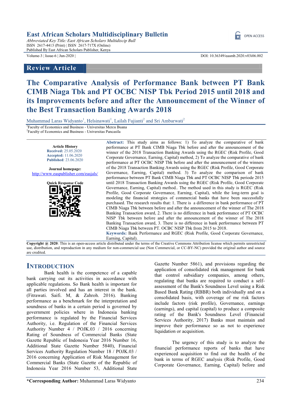 The Comparative Analysis of Performance Bank Between PT