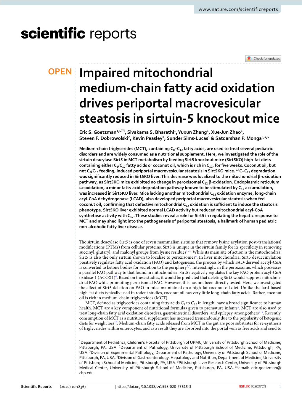 Impaired Mitochondrial Medium-Chain Fatty Acid Oxidation Drives Periportal