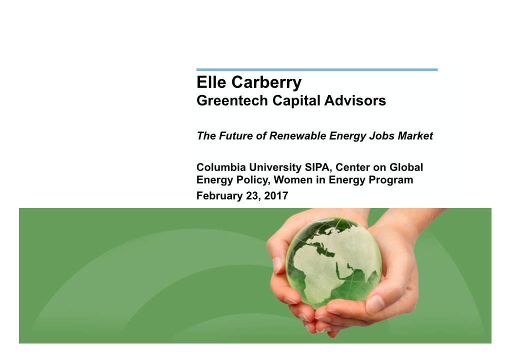 Careers for Women in Renewable Energy-For Columbia U-Final Shared