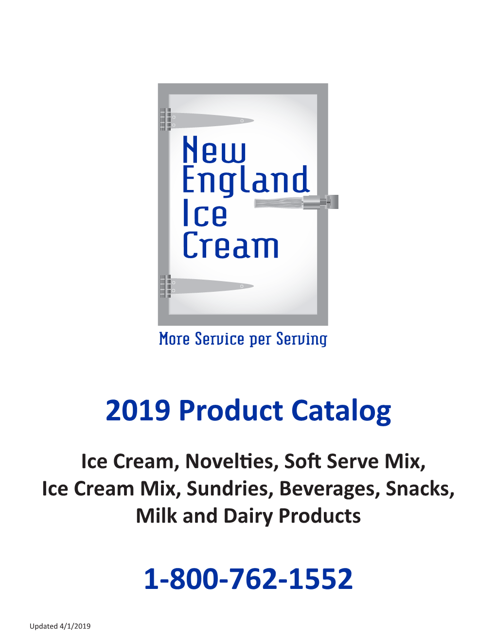 2019 Product Catalog 1-800-762-1552