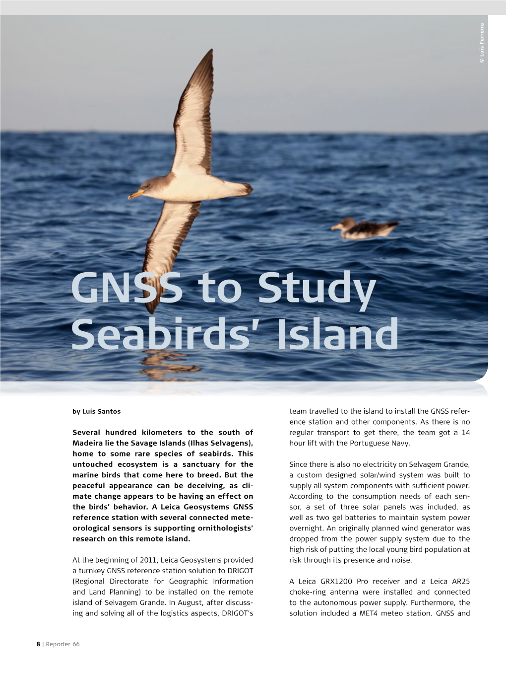 GNSS to Study Seabirds' Island