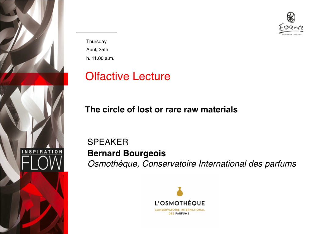 Olfactive Lecture