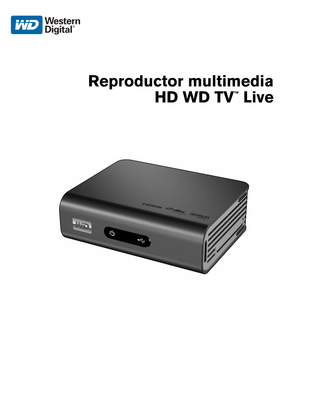 Reproductor Multimedia HD WD TV™ Live Contenido