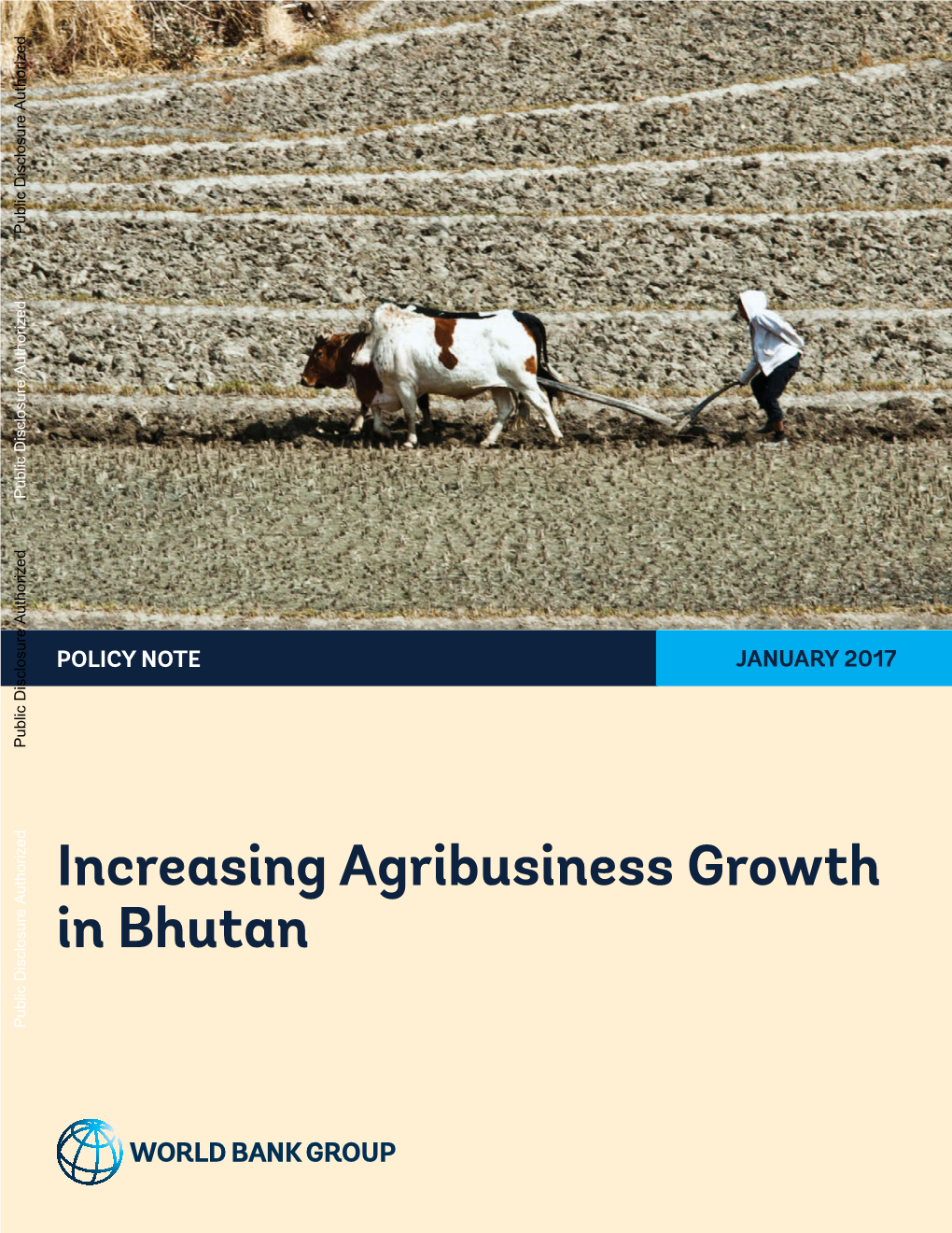 Increasing Agribusiness Growth in Bhutan Public Disclosure Authorized