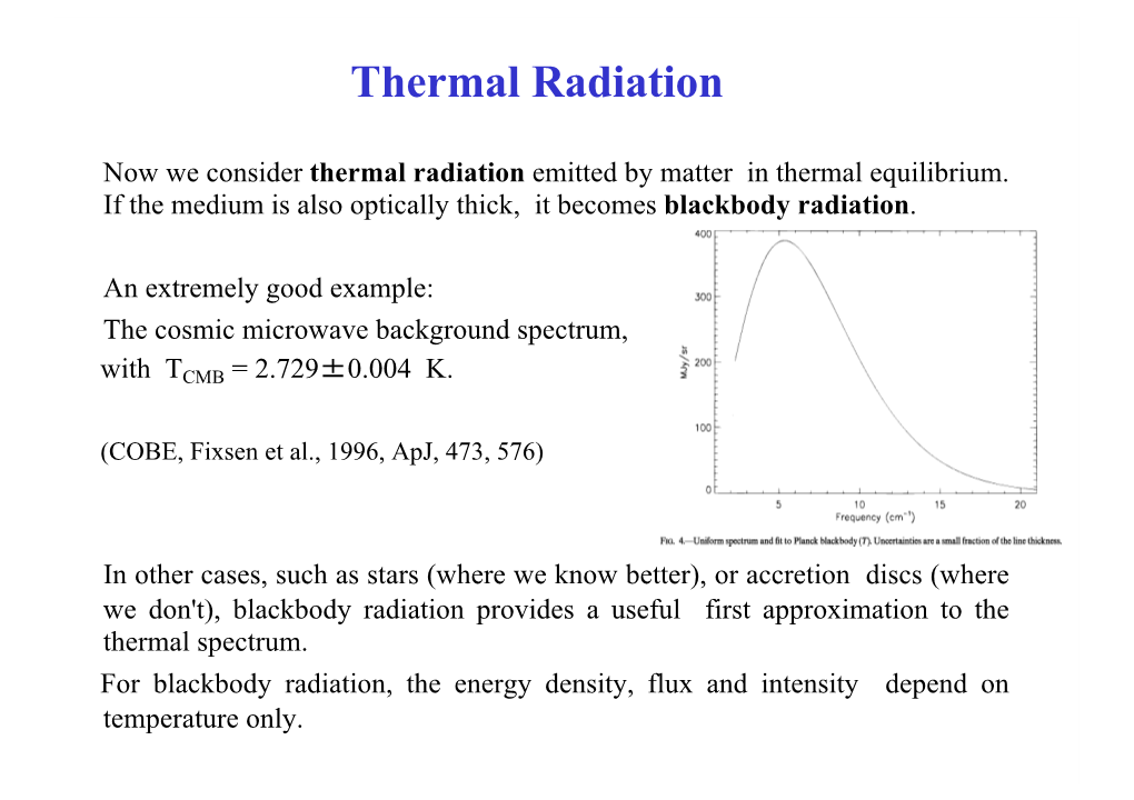 Thermal Radiation