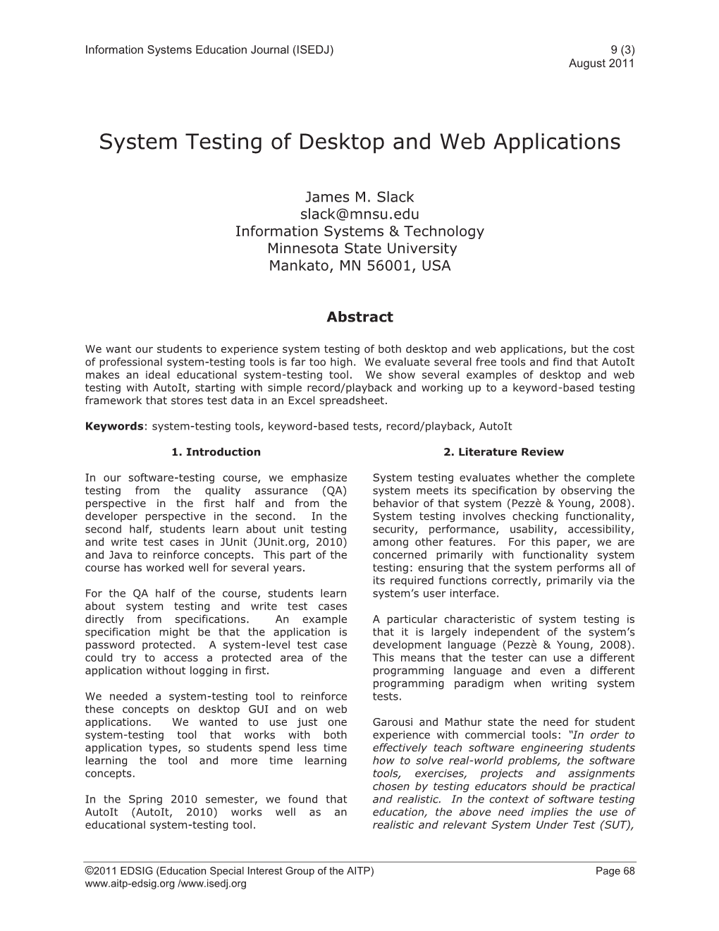 System Testing of Desktop and Web Applications