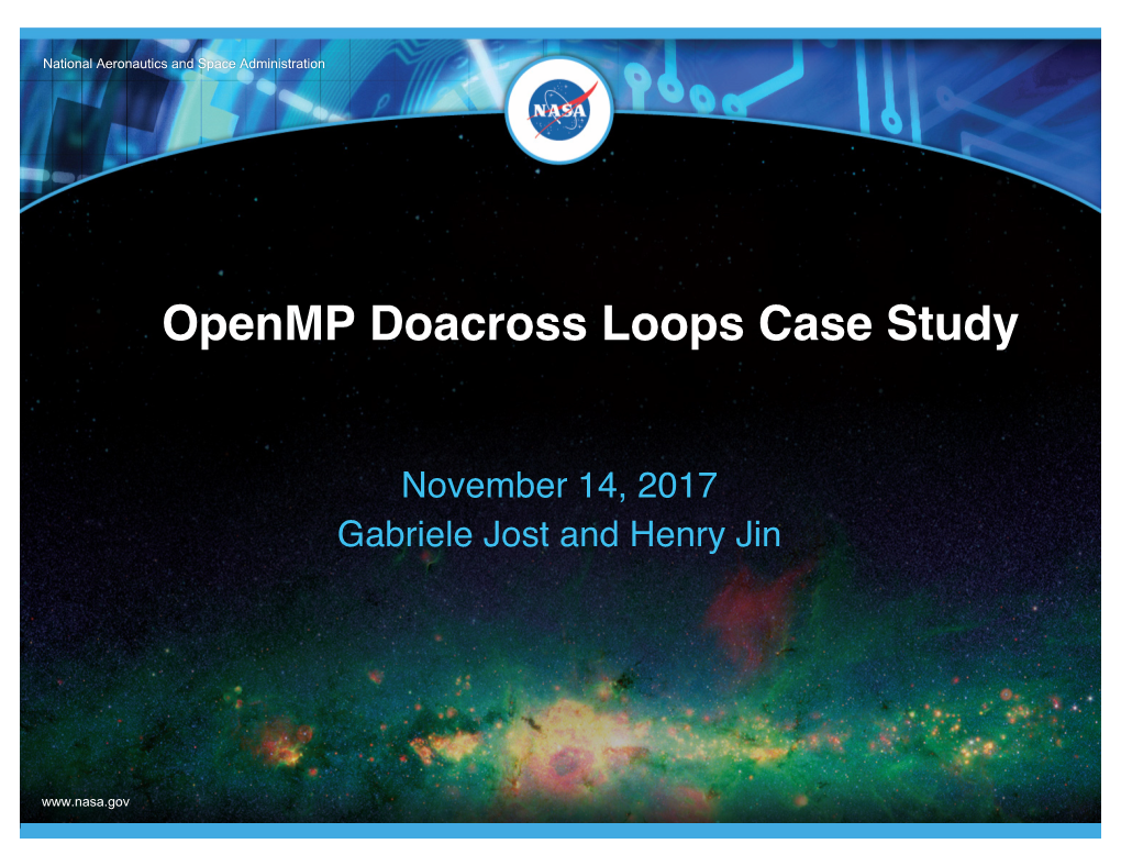 Openmp Doacross Loops Case Study
