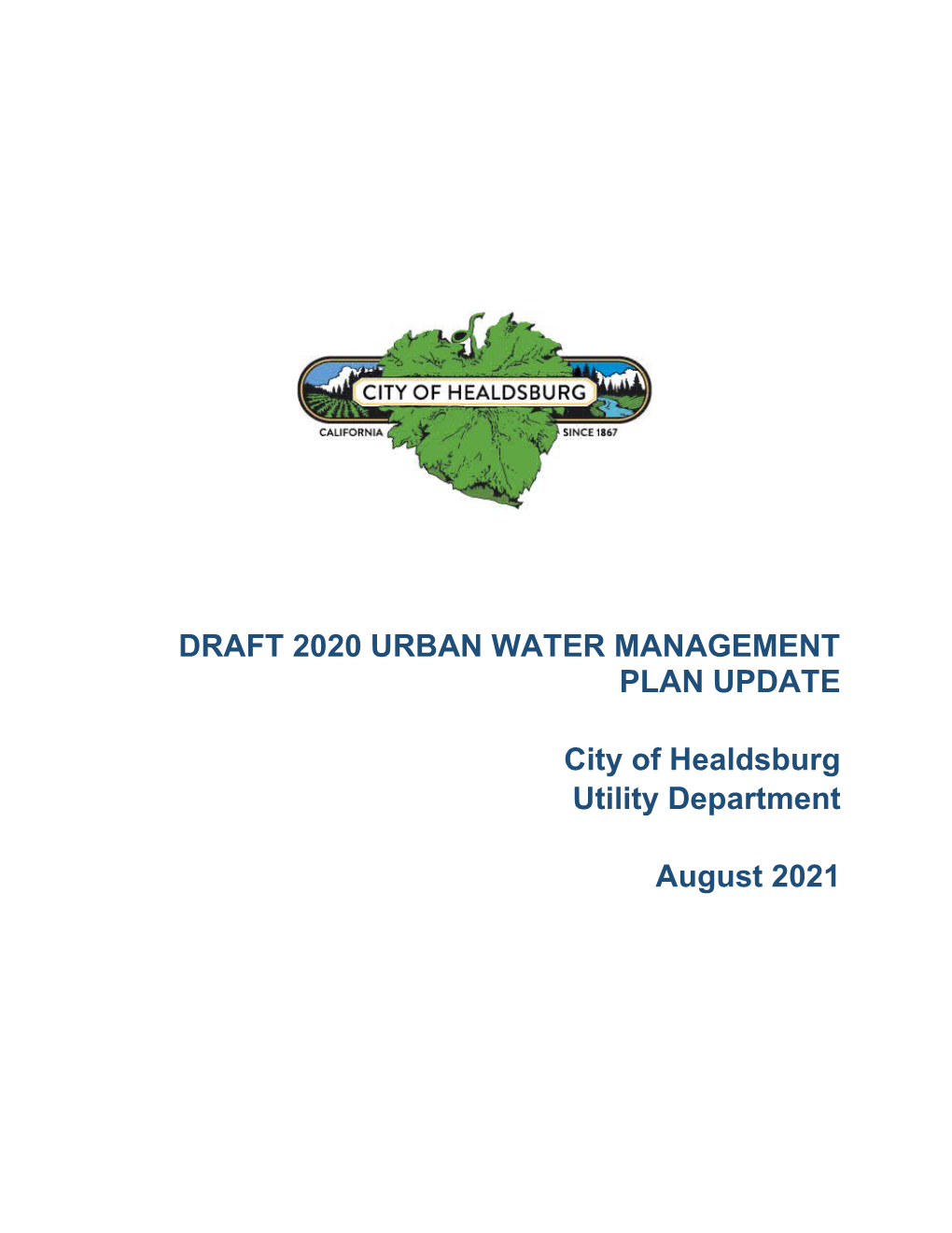 Draft 2020 Urban Water Management Plan Update