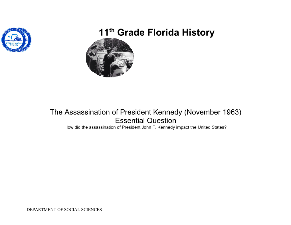 11Th Grade Florida History