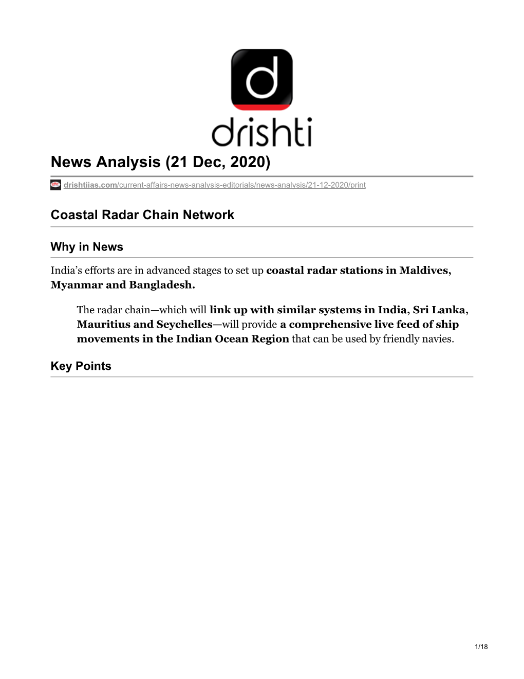 News Analysis (21 Dec, 2020)