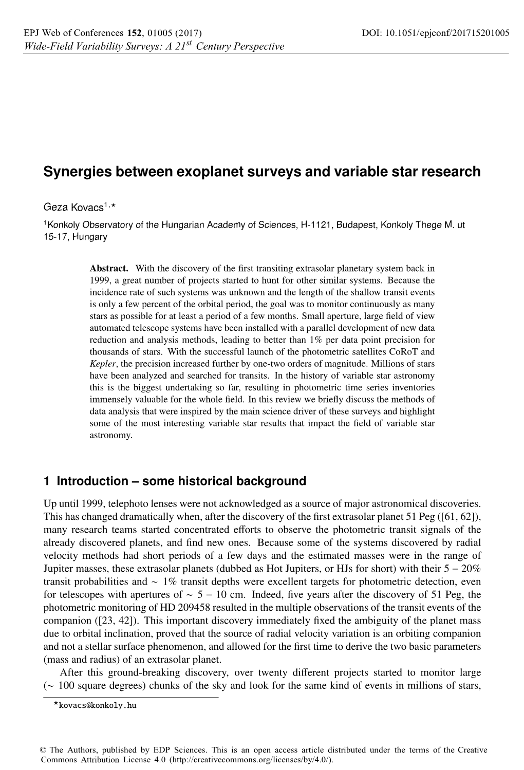 Synergies Between Exoplanet Surveys and Variable Star Research