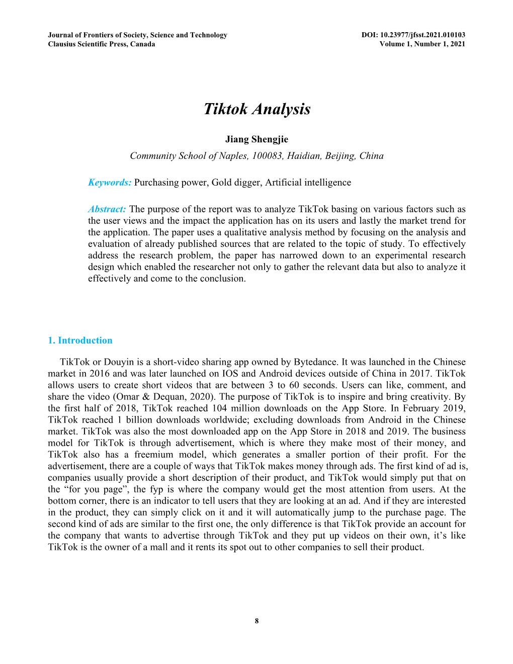 Tiktok Analysis