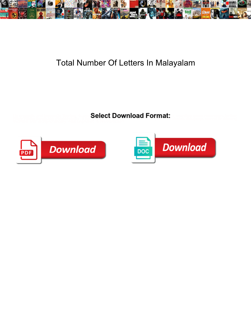 Total Number of Letters in Malayalam