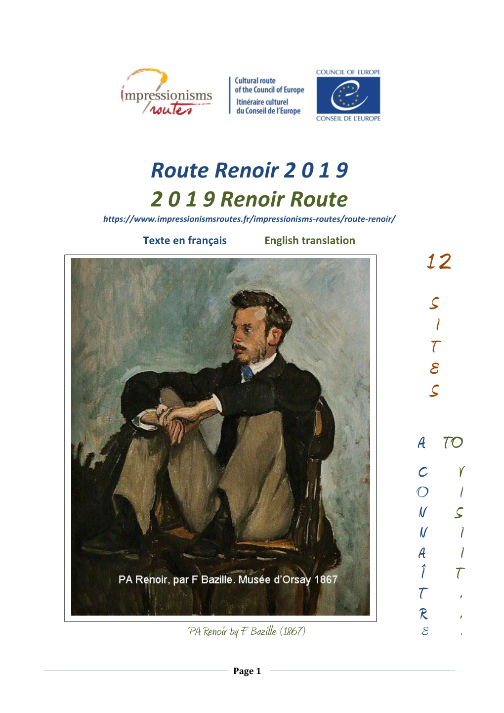 2 0 1 9 Renoir Route
