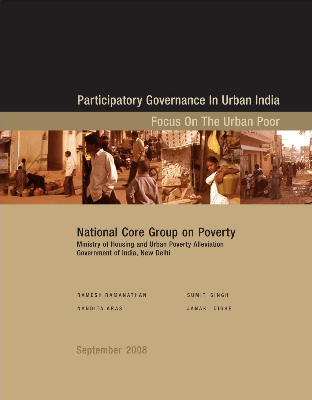 Participatory Governance in Urban India Focus on the Urban Poor