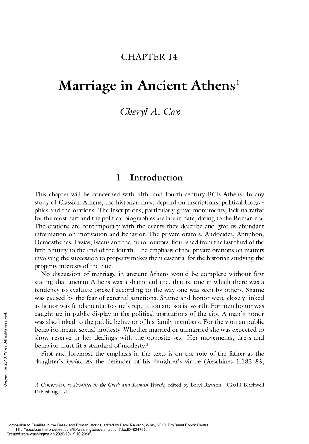 Cox, Marriage in Ancient Athens.Pdf