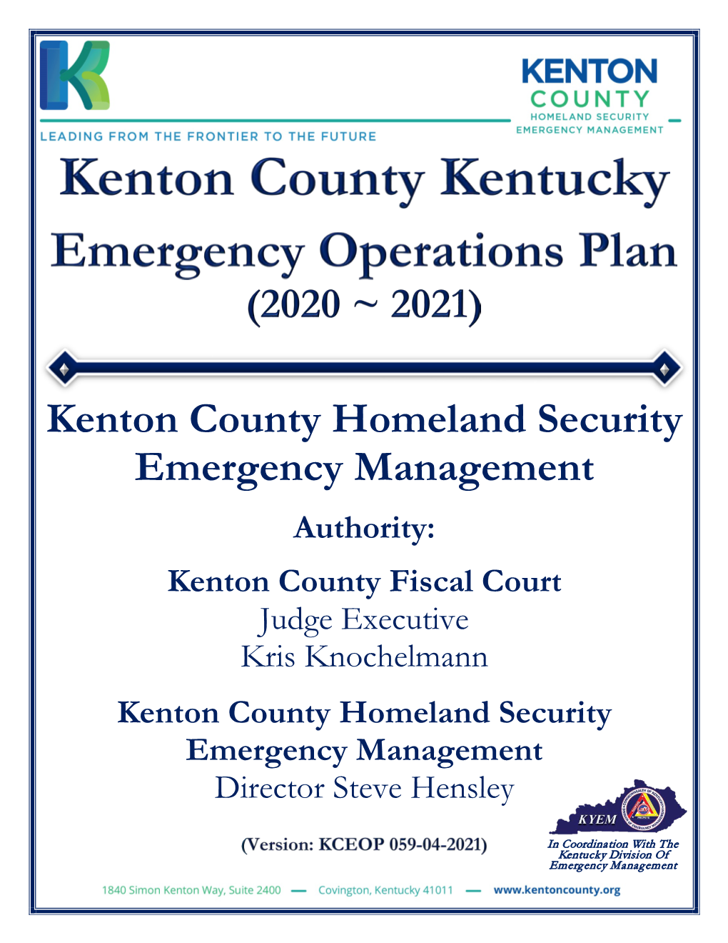 Kenton County Homeland Security Emergency Management