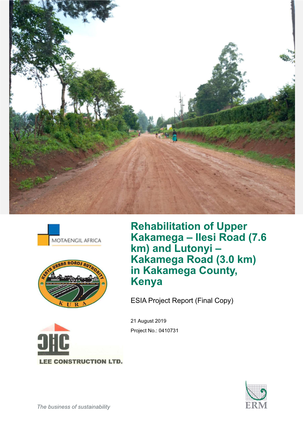 Rehabilitation of Upper Kakamega – Ilesi Road (7.6 Km) and Lutonyi