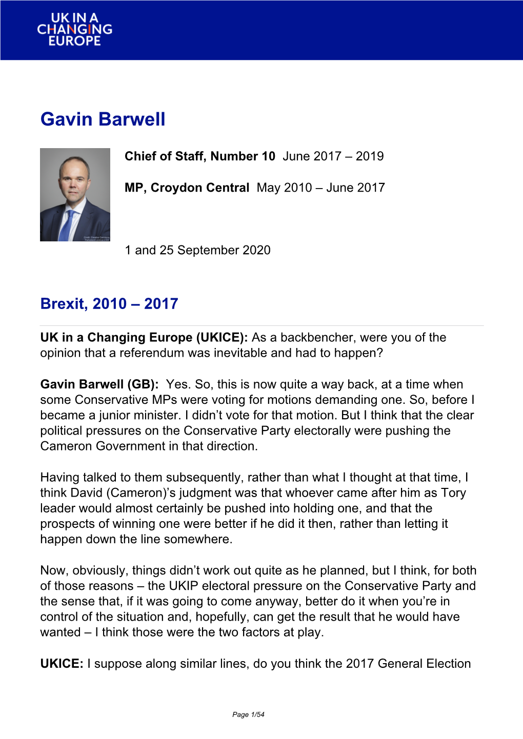 Gavin Barwell