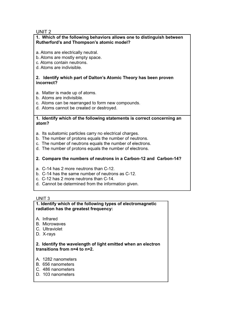 1. Which of the Following Behaviors Allows One to Distinguish Between Rutherford S And