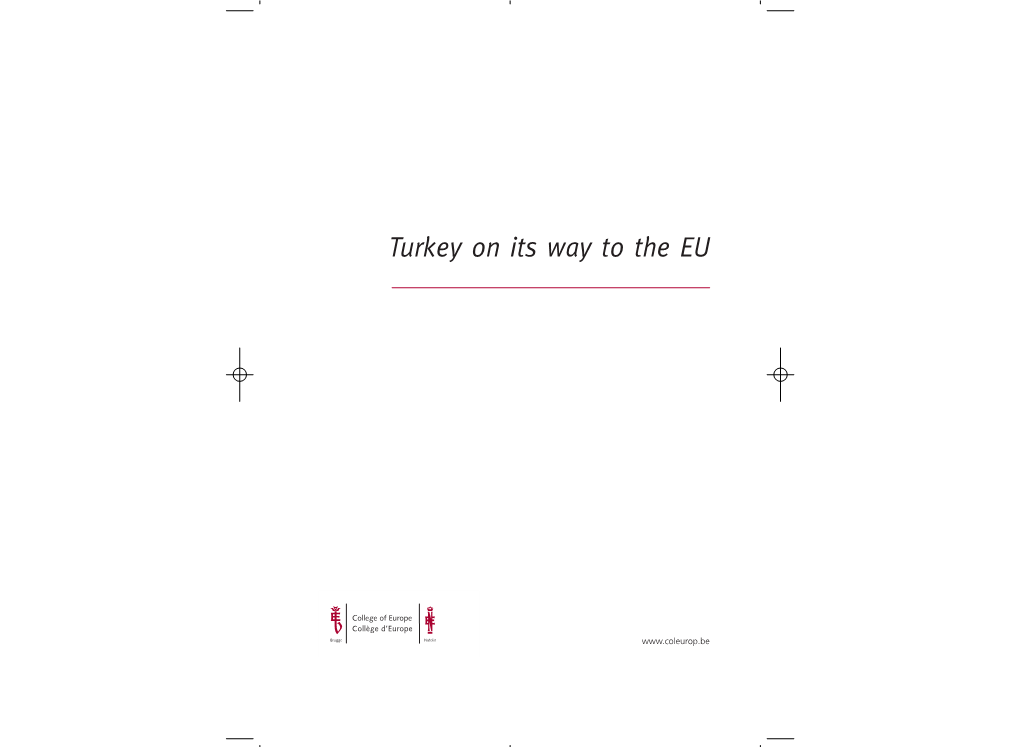 Turkey on Its Way to the EU
