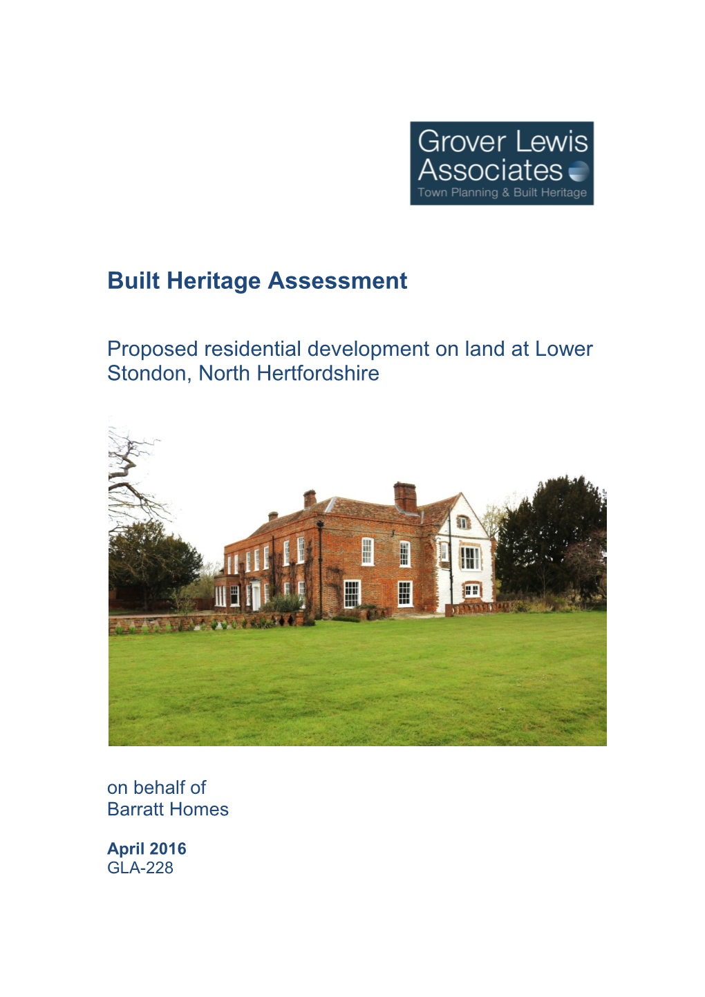 ED76 Lower Stondon Heritage Assessment