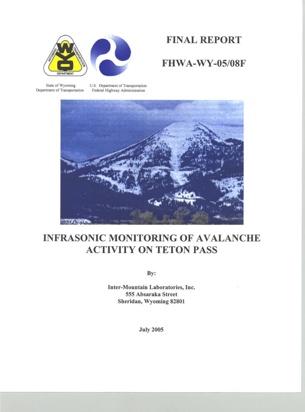 RS07203 0508F Infrasonic Monitoring of Avalanche.Pdf