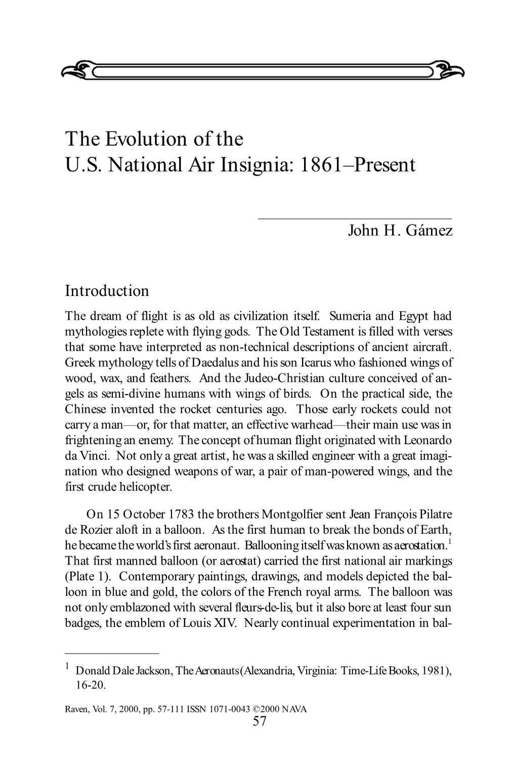 The Evolution of the U.S. National Air Insignia: 1861–Present