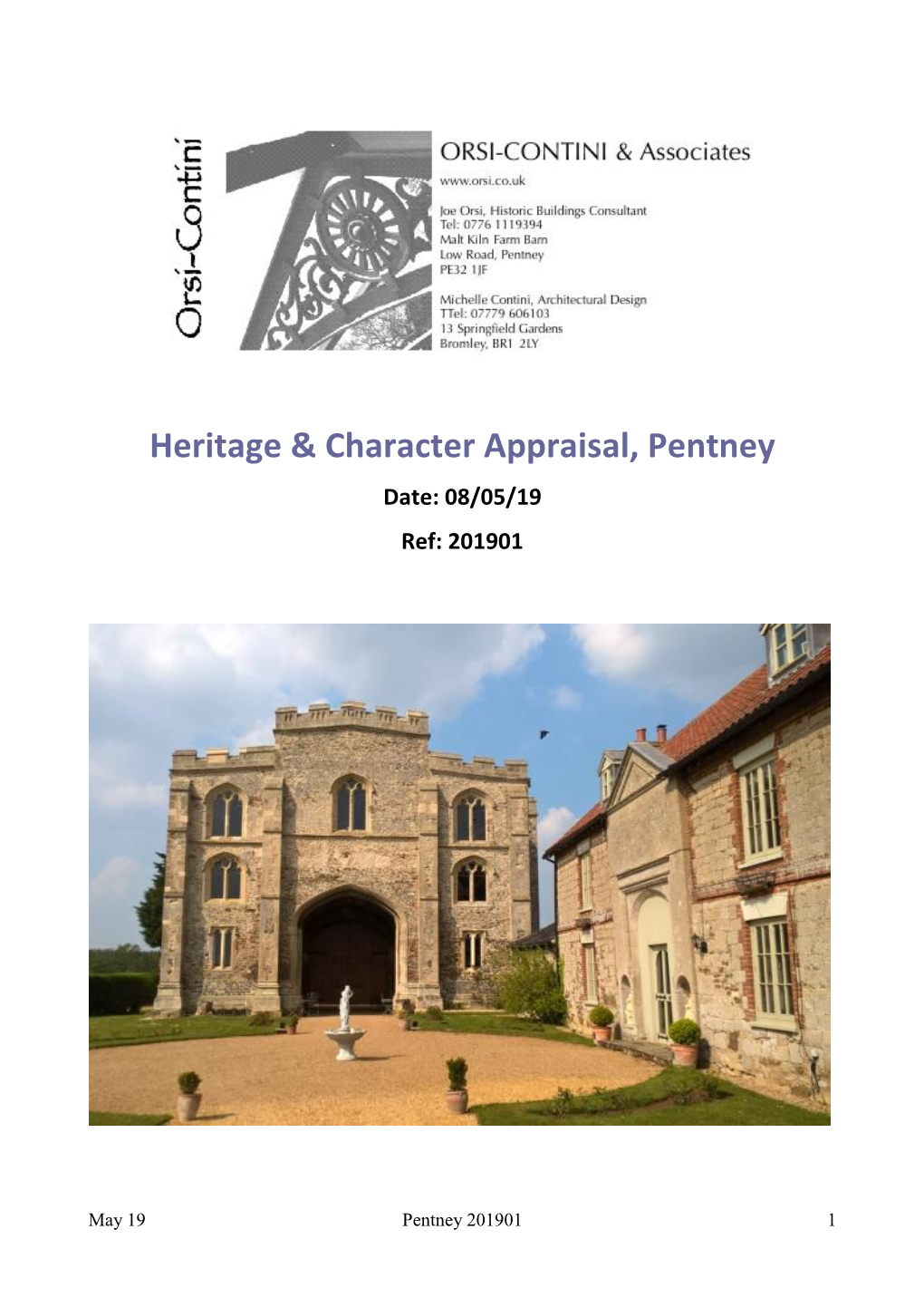 Heritage & Character Appraisal, Pentney