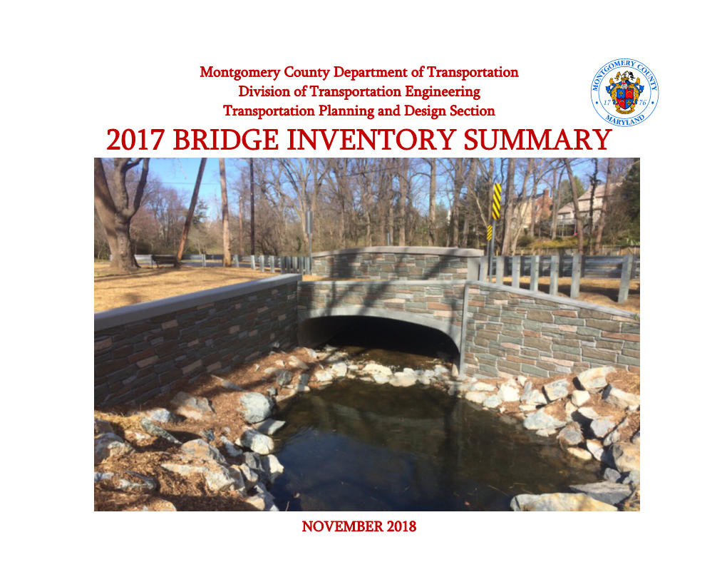 2017 Bridge Inventory Summary