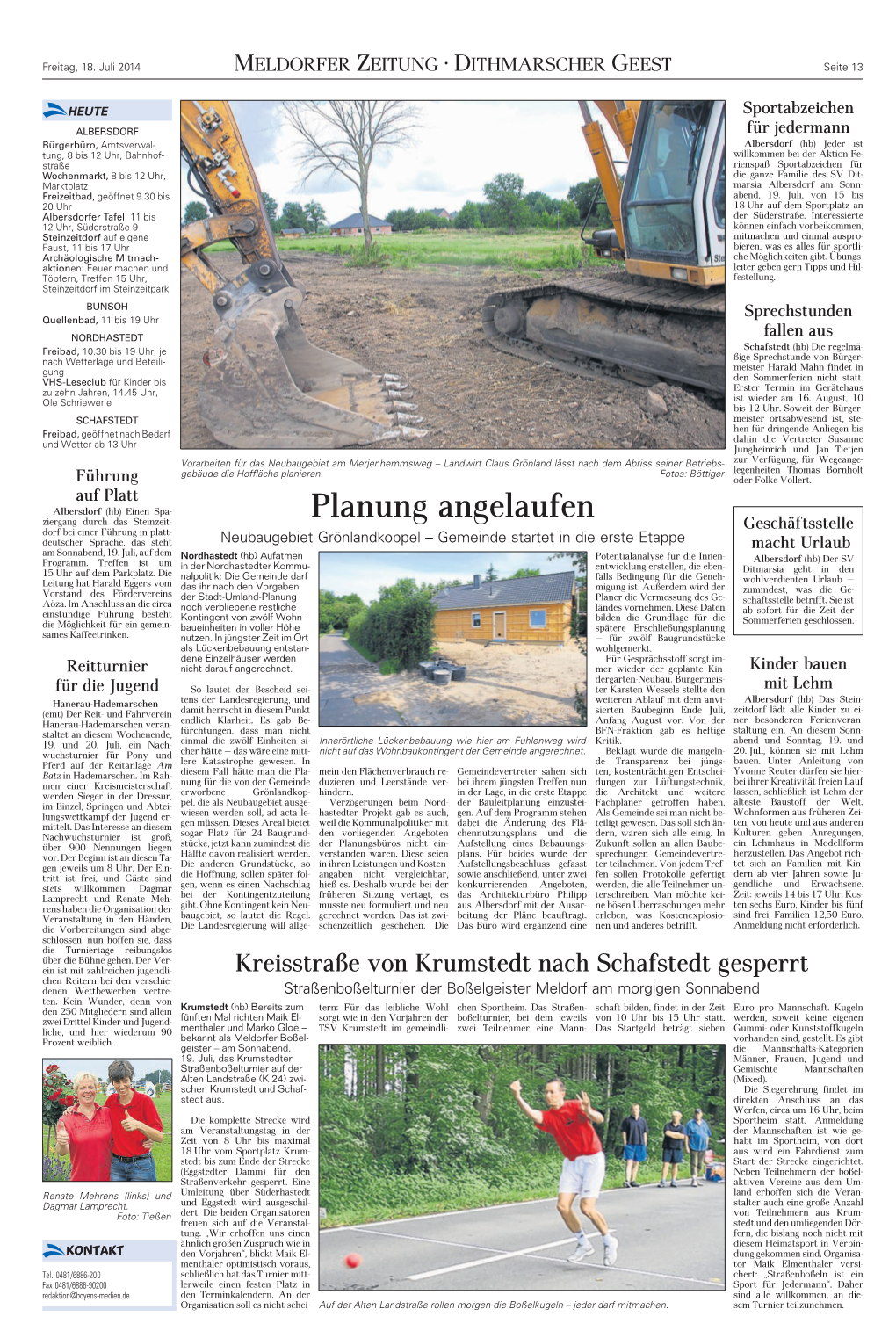 01 ZEITUNG DLZ 20140718 Prod-Nr 3661653 Seite 13 17. 7. 2014 20:03